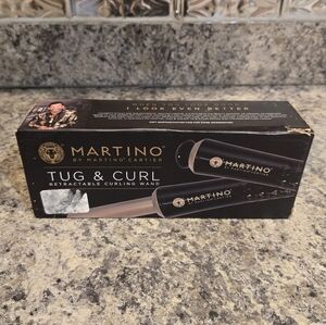 New Martino Cartier Tug & Curl Retractable Curling Iron/Wand Ceramic Coating